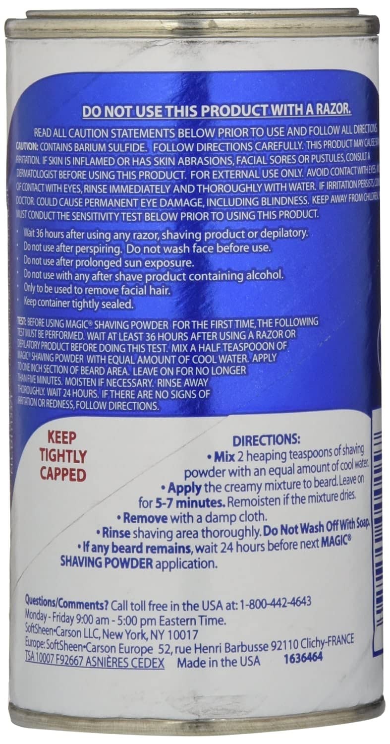 Blue Regular Strength Shaving Powder 5 oz Pack of 5