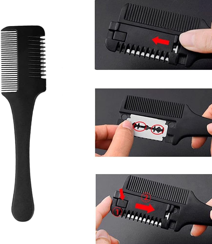 Double Sided Hair Thinner Razor Comb for Hair Cutting and Thinning