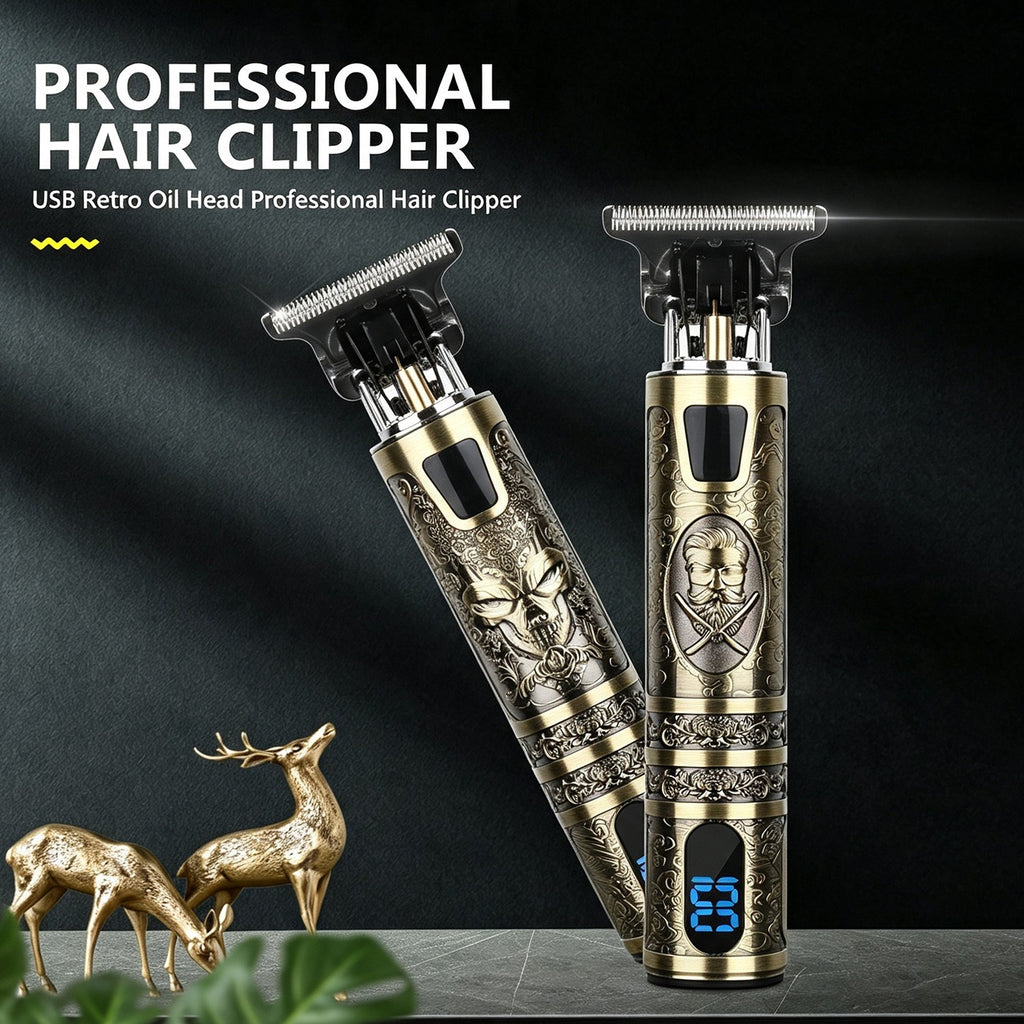 Cordless Men Beard & Hair Trimmer Set with USB Charging, Waterproof
