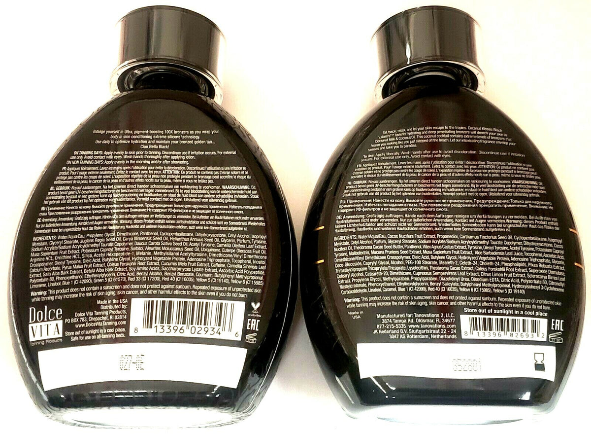 Black Bronzer Tanning Lotion with Coconut & Melanin Boosters - 13.5 fl oz