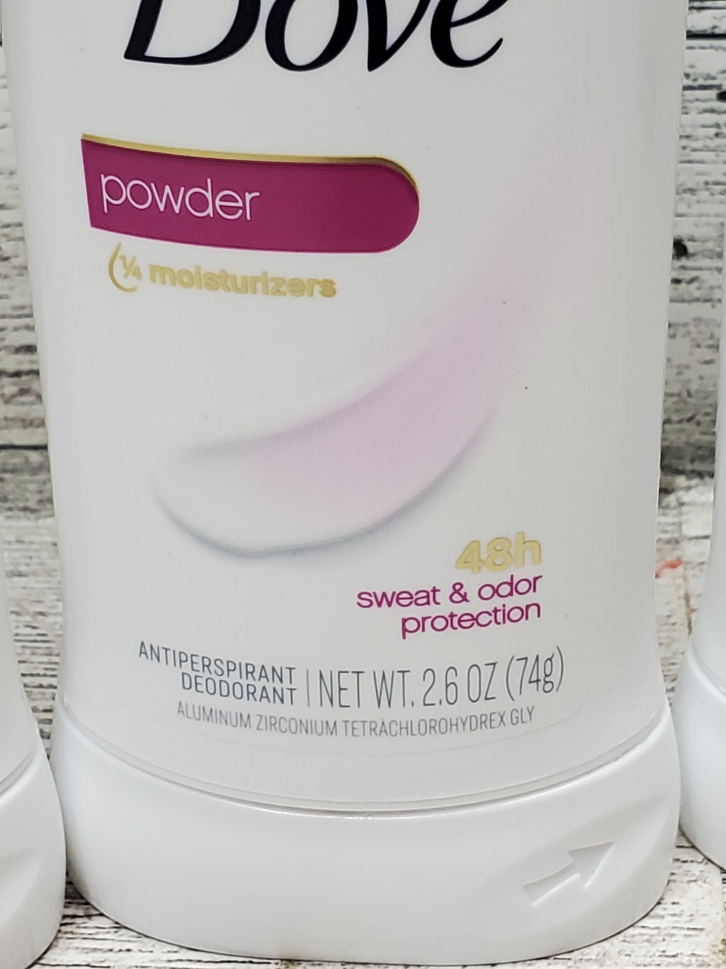 Dove Moisturizer Deodorant Powder Original Clean 2.6 oz - Pack of 3