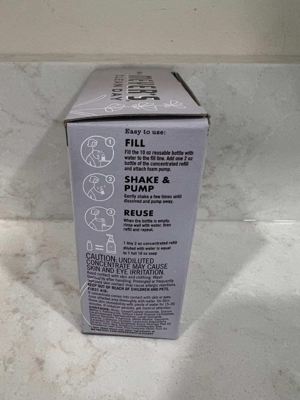 Refill Pack for Mrs. Meyer's Lavender Foaming Hand Soap 2 Fl Oz - 2 Refills