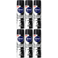 Nivea Men Invisible Black & White Antiperspirant Spray 150ml - Pack of 6