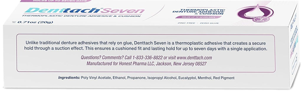 Thermoplastic Denture Adhesive & Cushion - Waterproof, Long-Lasting, Zinc-Free