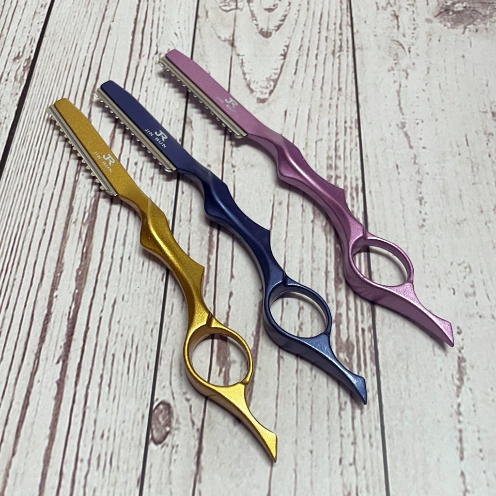 4 Pack Hair Thinning Razors for Texturizing & Styling - Random Colors