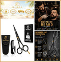 Mustache Beard Scissors 5 Inch Stainless Steel Micro Serrated Blade for Grooming