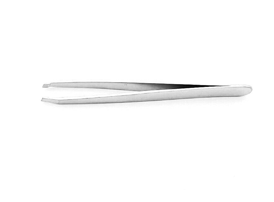Stainless Steel Slant Tip Tweezers - Professional Personal Care Tool