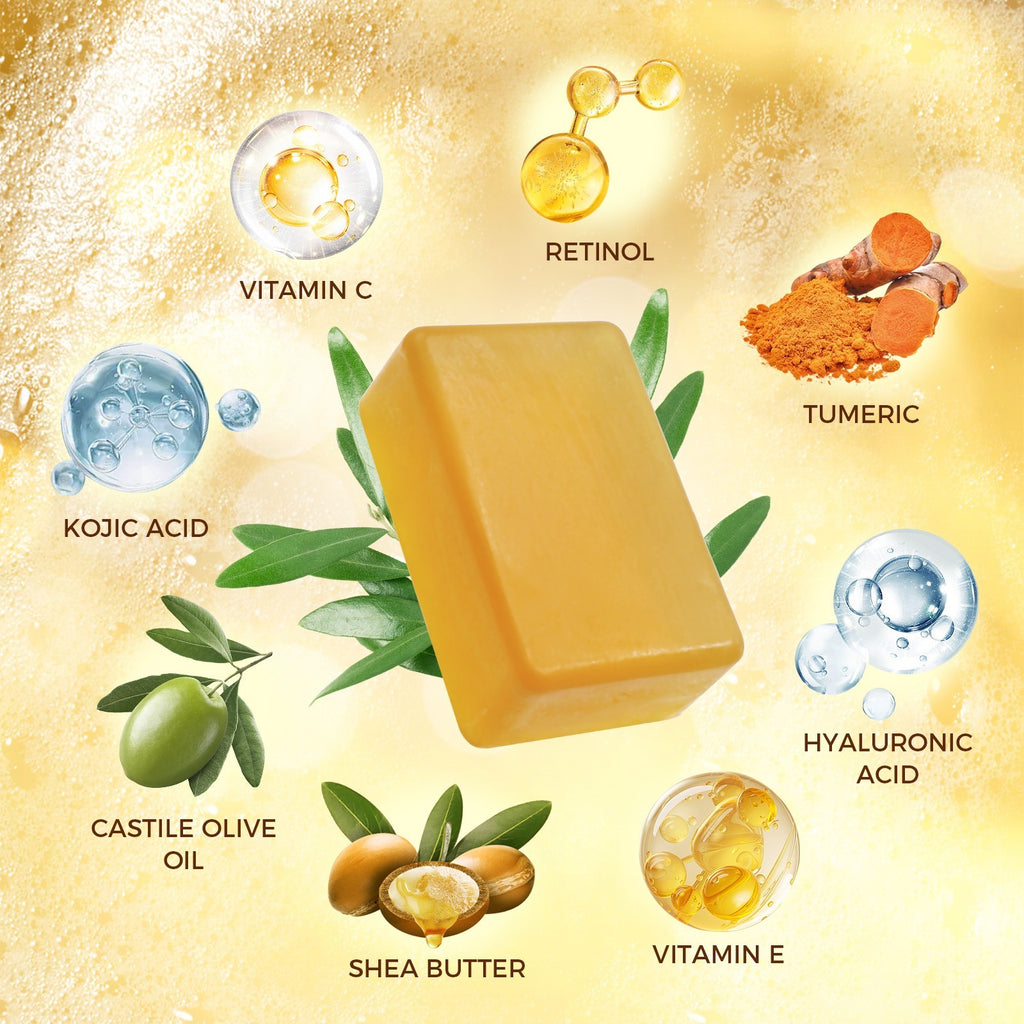 Turmeric Kojic Acid Soap for Skin Brightening & Dark Spot Removal 115g