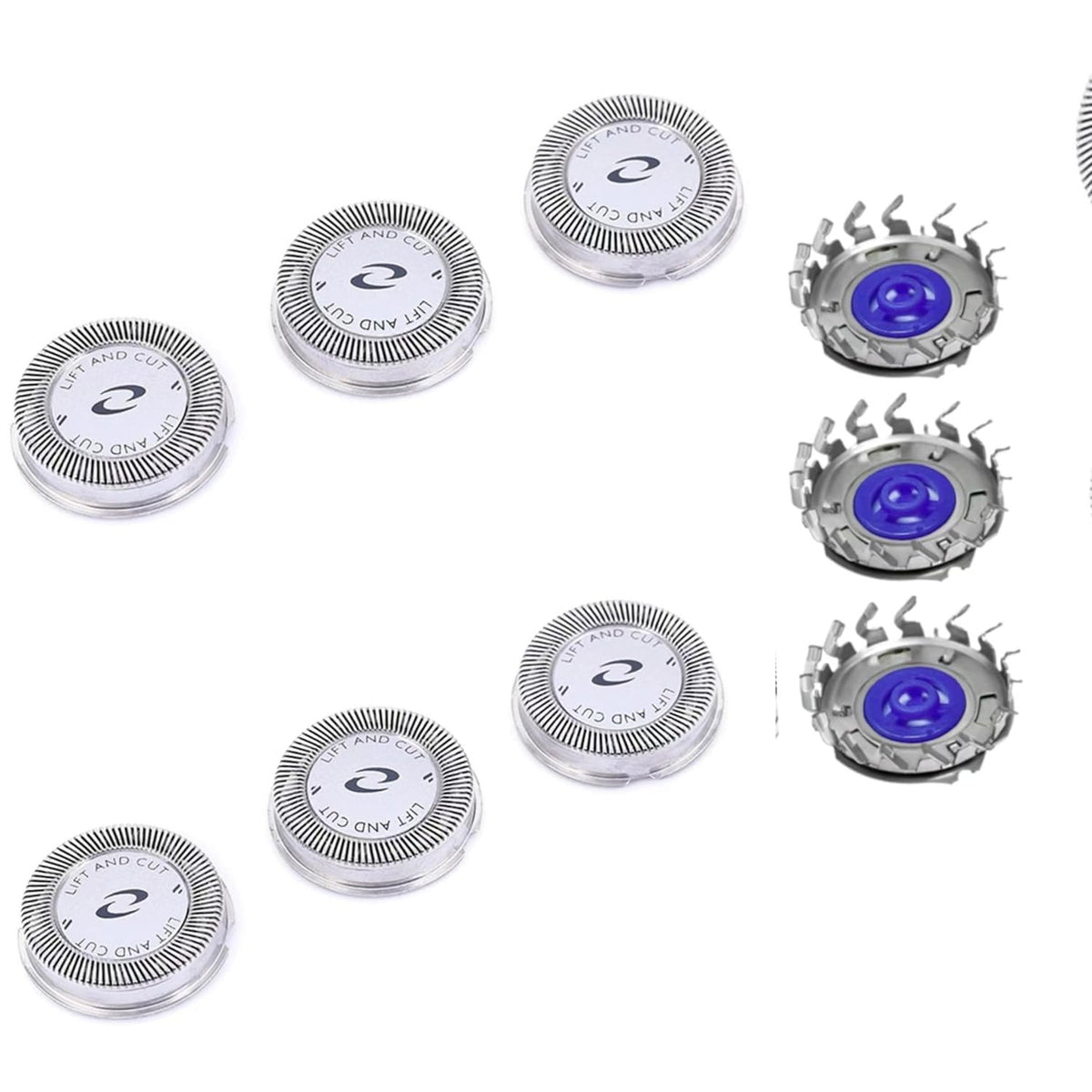 Replacement Shaver Heads for Philips Norelco HQ56 Series - 6 Pack