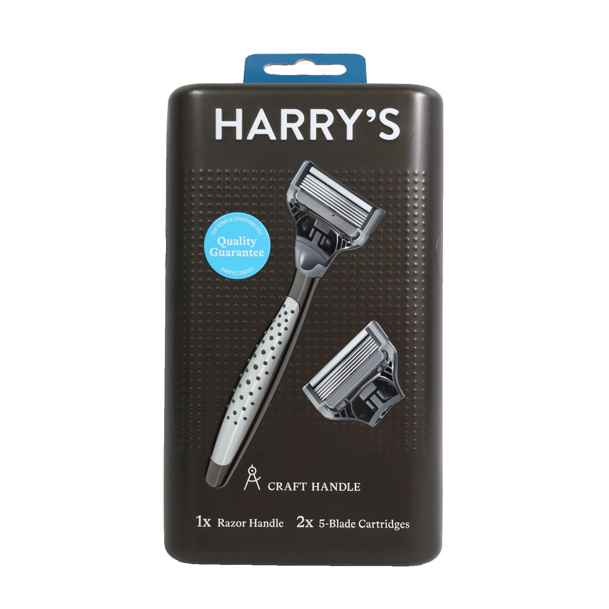 Men's Razor & 10 Blade Cartridges Refill Set - Harry's Craft Handle