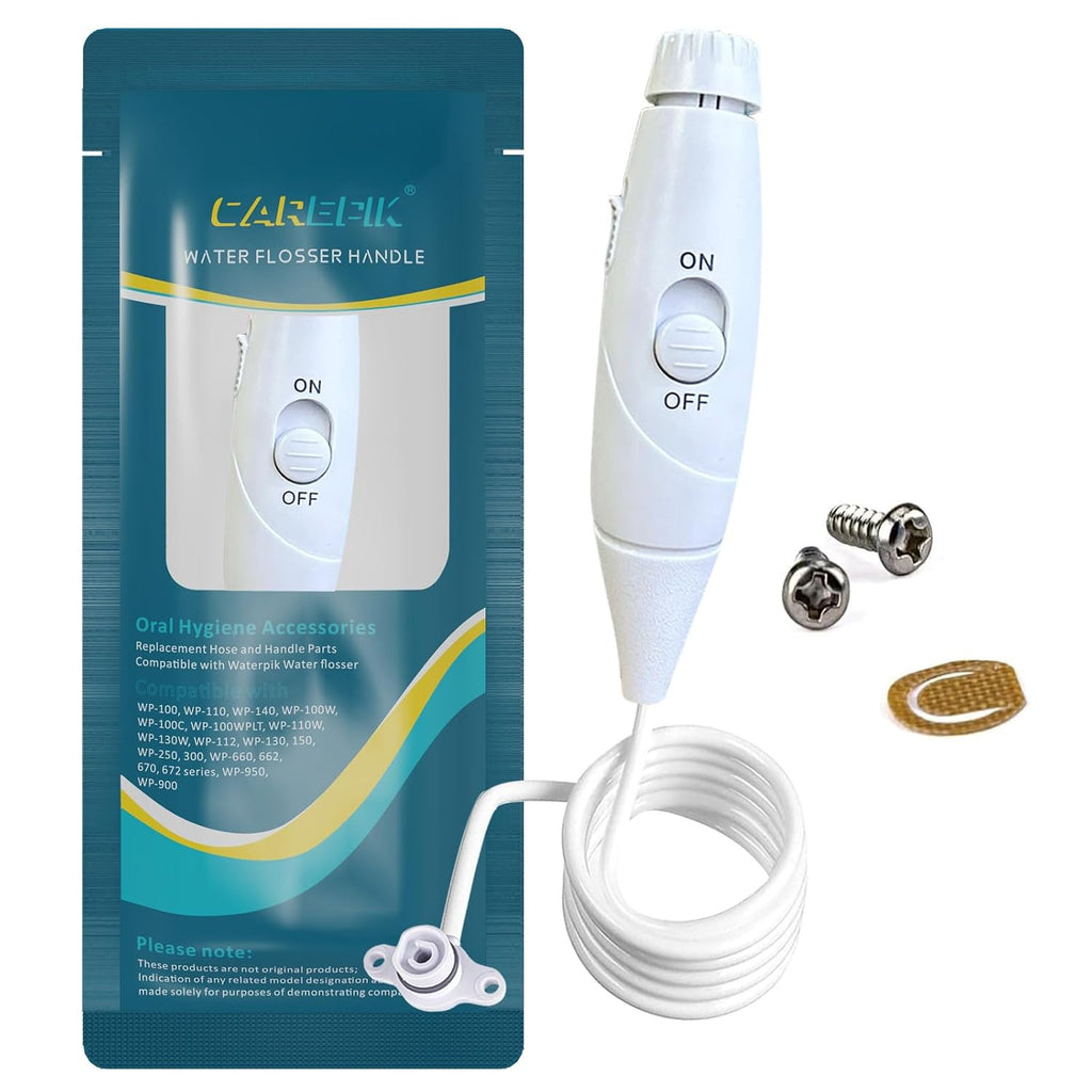 Water Flosser Replacement Hose and Handle Set for Oral Hygiene Devices