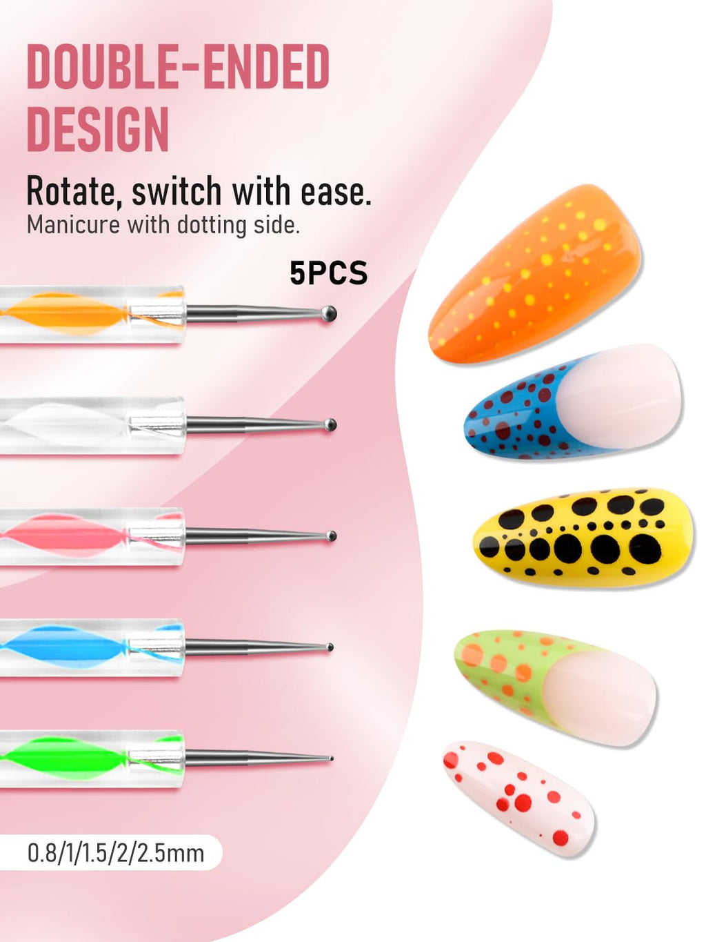 Professional 223-in-1 Nail Art Tool Set with Brushes, Sponges & Accessories