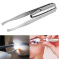 Electric LED Eyebrow Tweezers with Light Precision Makeup Tool