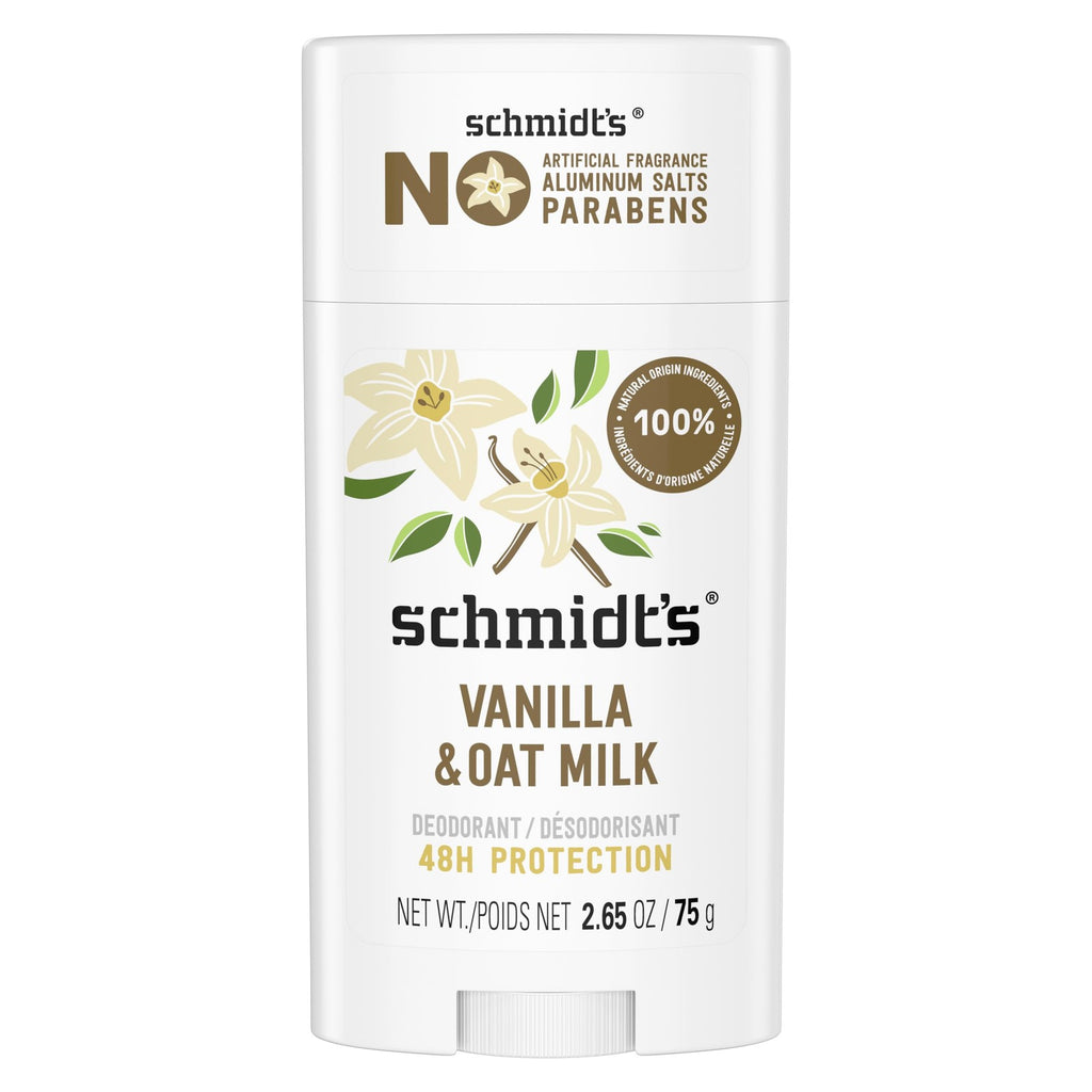 Natural Vanilla & Oat Milk Deodorant Stick - Vegan & Cruelty-Free, 2.65oz