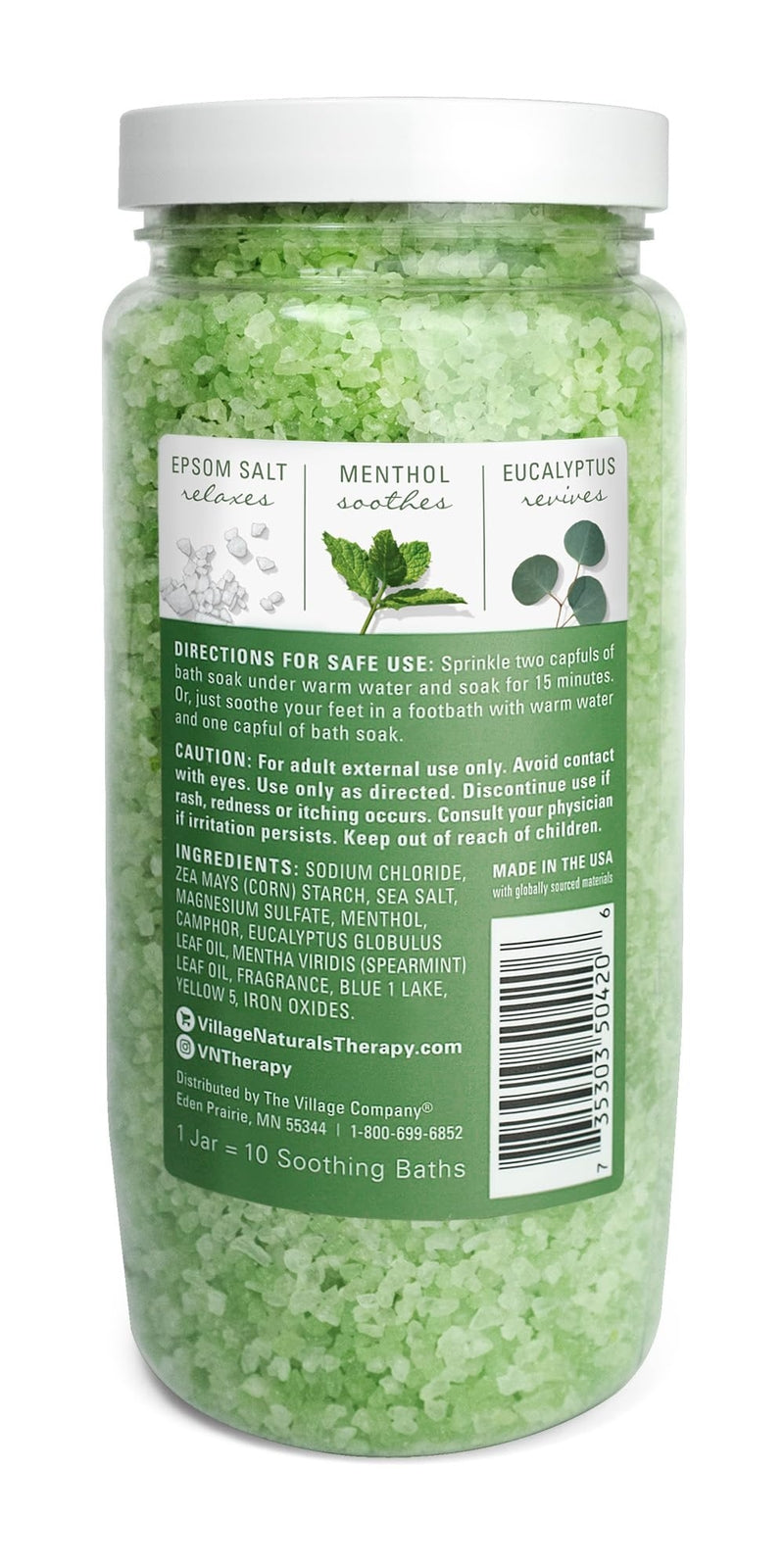 Muscle Relaxing Bath Soak with Eucalyptus Mint - 20 oz Pack of 4