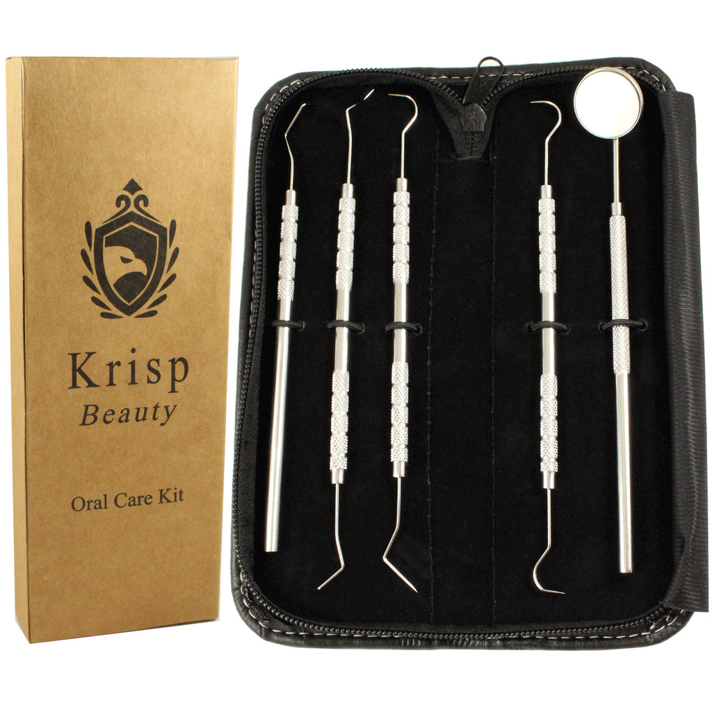 Dental Tooth Cleaning Kit with Scraper Picks for Plaque & Tartar Removal