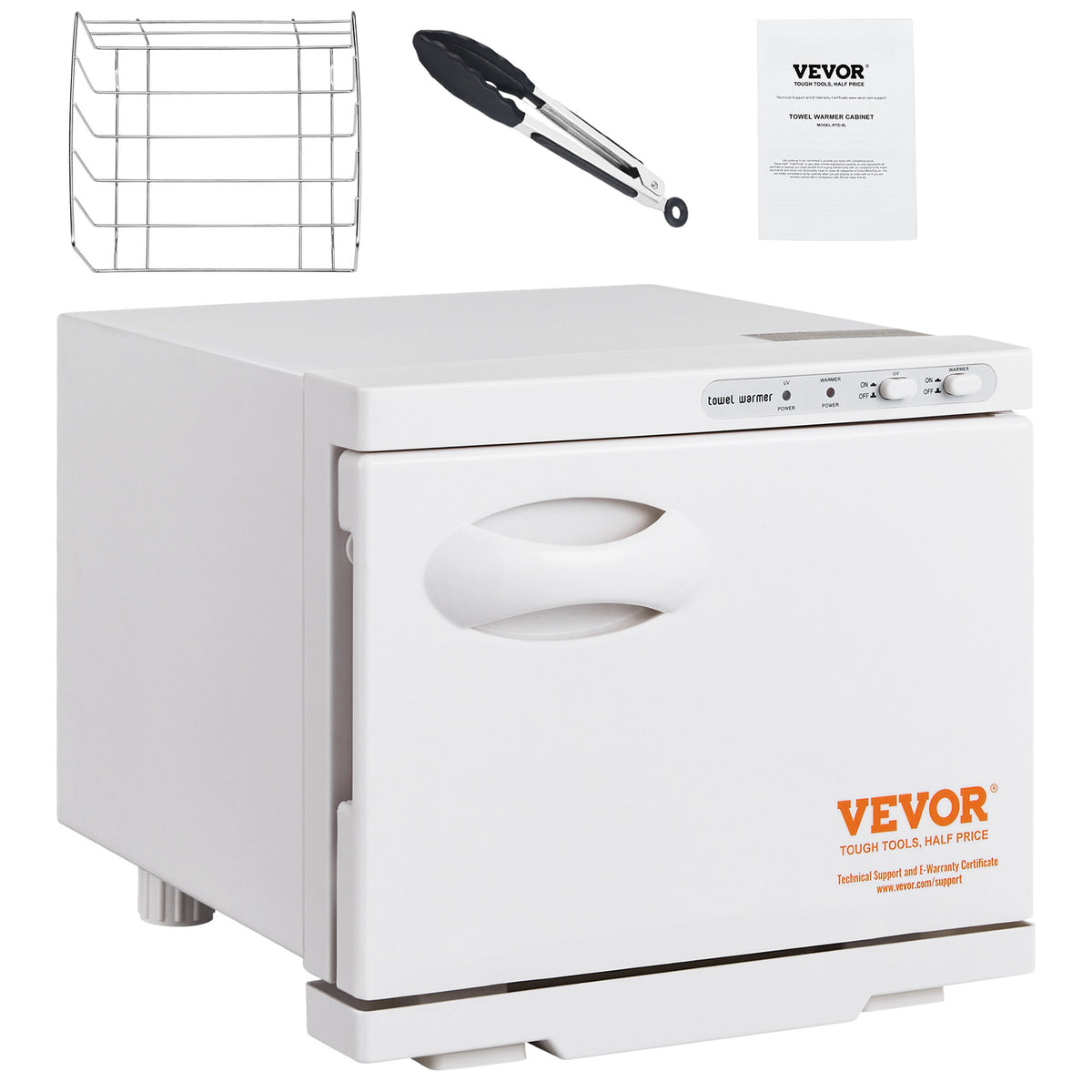 8L Stainless Steel Towel Warmer Cabinet with 360° Heating & UV Sanitizer