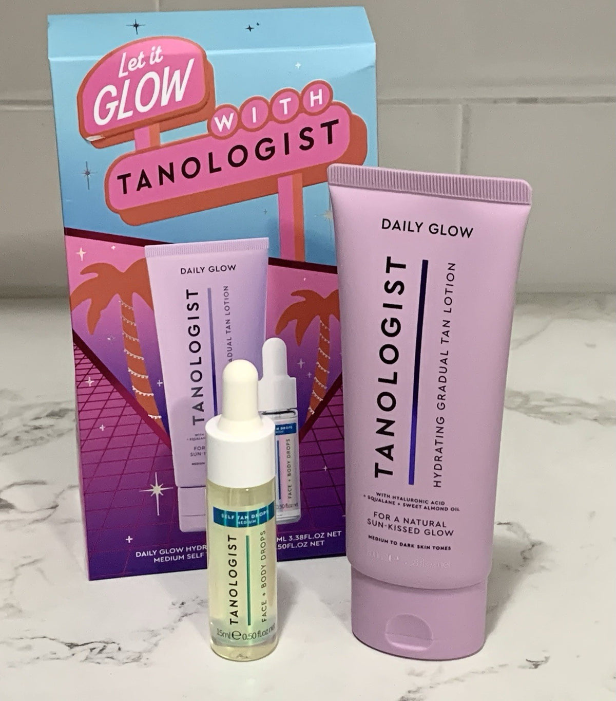Self Tanning Duo with Hydrating Lotion and Face & Body Drops - Medium-Dark