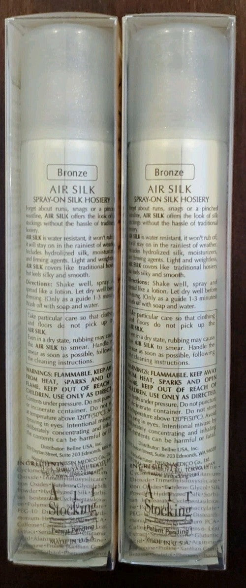 2 Oz Water-Resistant Spray-On Micro-Fine Silk Hosiery in Bronze