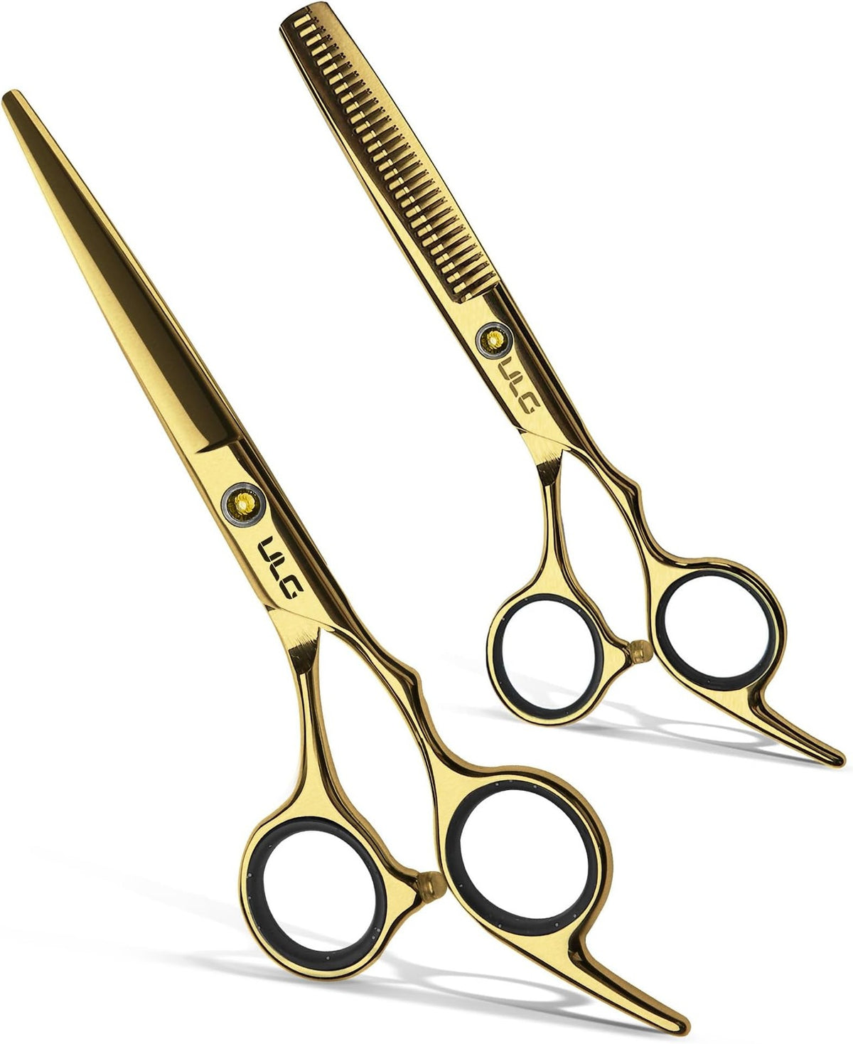 Professional Hair Cutting Scissors Thinning Shears Kit - 6.5 Inch Japanese Stainless Steel