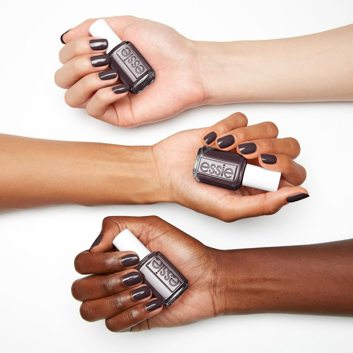 Essie Nail Polish Smokin Hot 739 - Gray Glossy Vegan Nail Color 0.46 Fl Oz