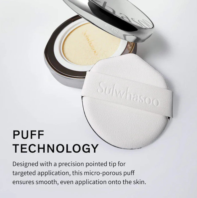 Portable SPF 50+ Sun Cushion with Hydrating & Soothing Skin Care SPF50+