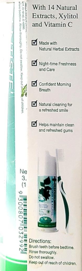 Herbal Nighttime Toothpaste with Xylitol for Fresh Breath 3.5 Oz