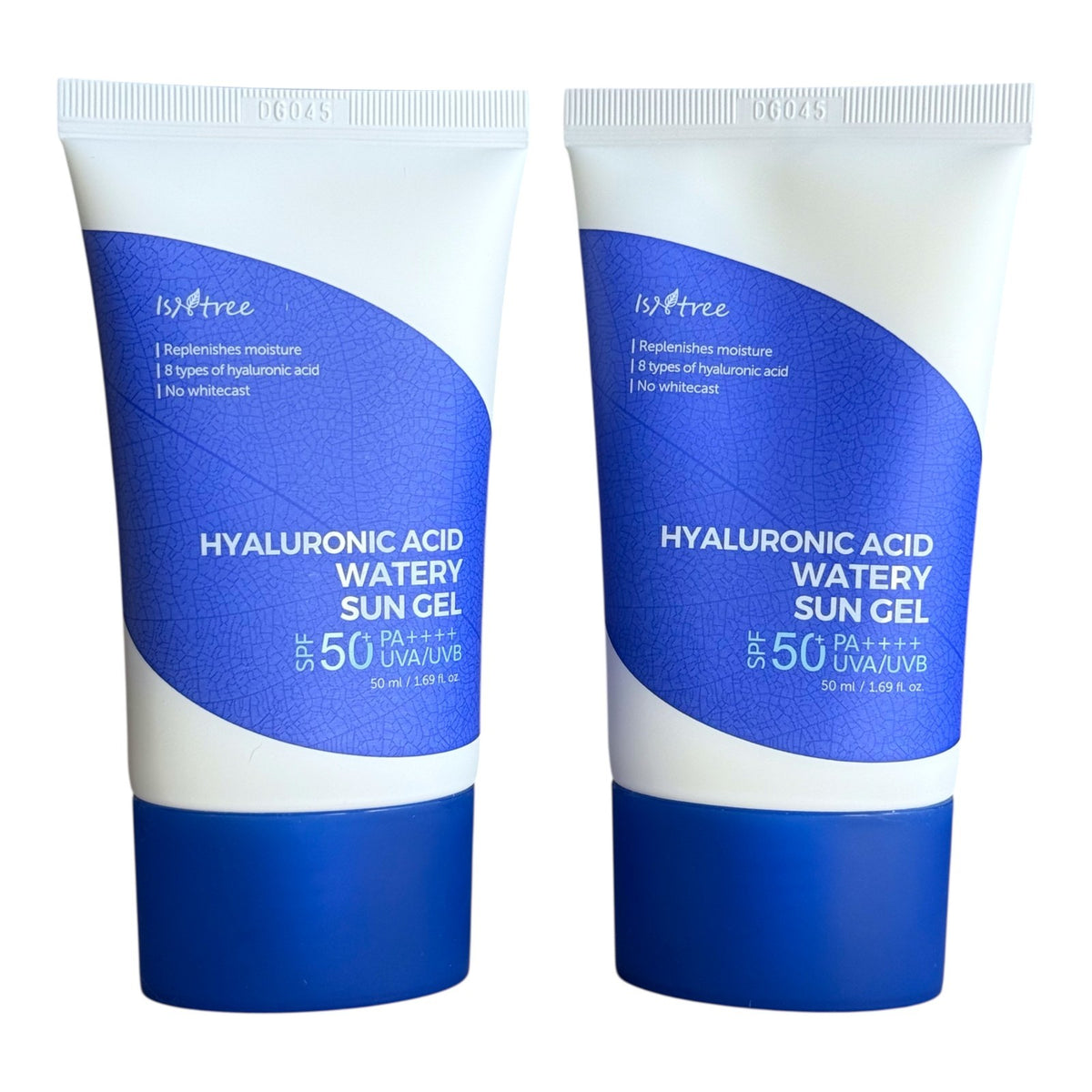 Hyaluronic Acid Sunscreen SPF50+ PA++++ Hydrating Sun Gel 50ml Duo Pack