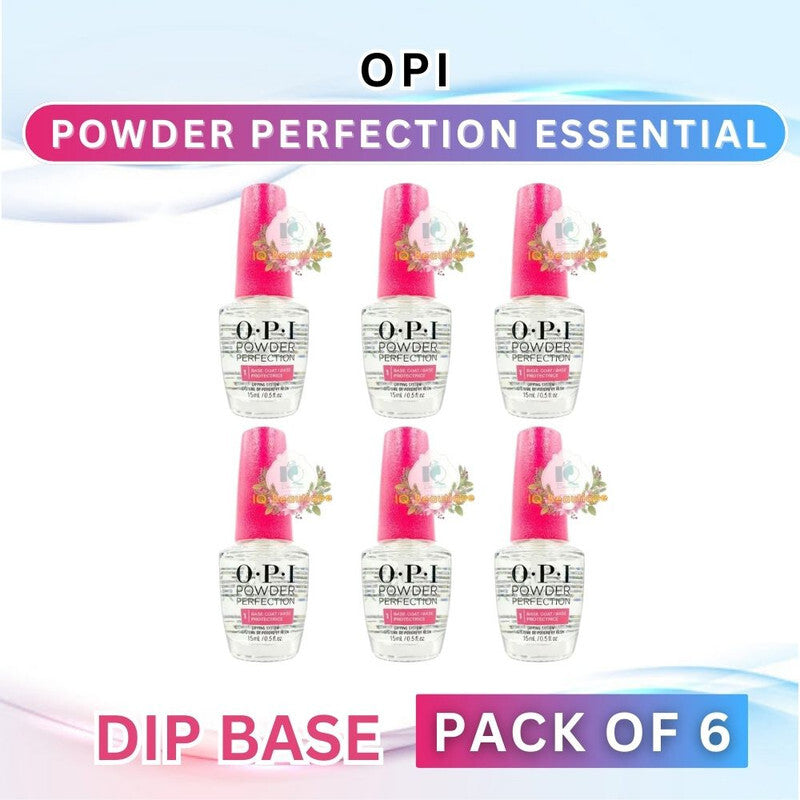 OPI Powder Perfection Liquid Dip Base Coat - Pack of 6 Salon-Quality Nails