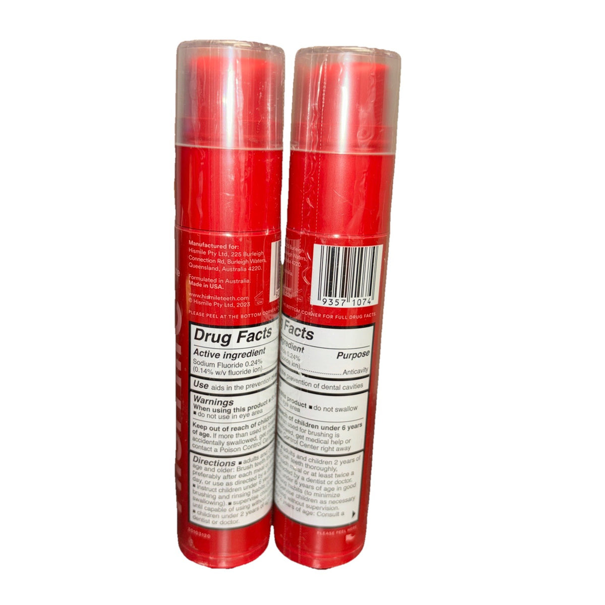 Fluoride Toothpaste Red Velvet - 2 Pack, 2.1 Oz, Fresh Mint Flavor