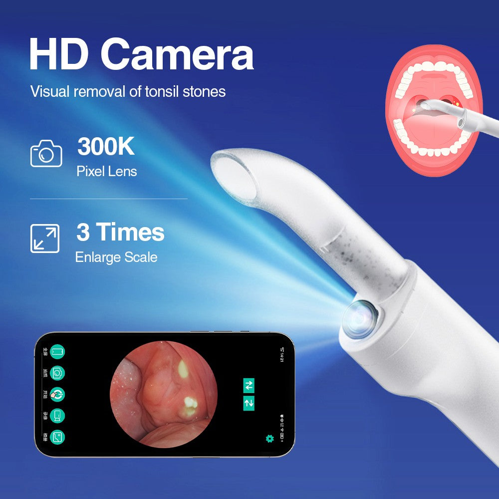 Visible Tonsil Stone Removal Kit with HD Camera & LED Light
