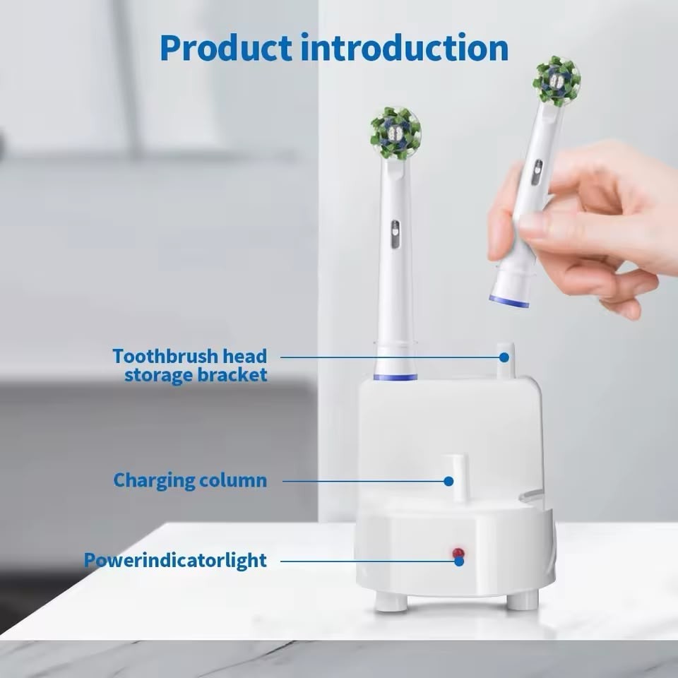 Universal Wall Charger for Oral-B Braun Electric Toothbrushes - Waterproof, Compact, 5V