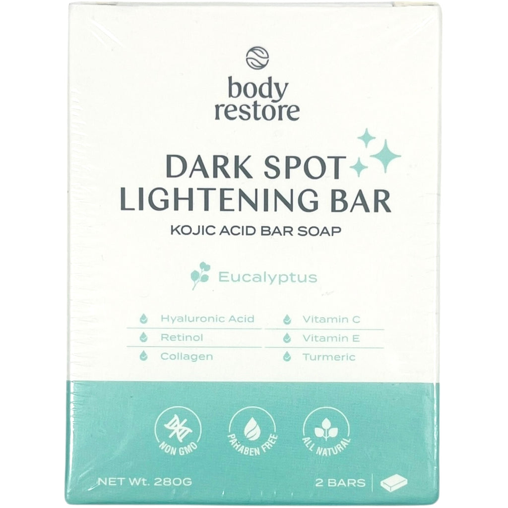 Dark Spot Lightening Bar Soap with Kojic Acid & Eucalyptus - 2 Pack
