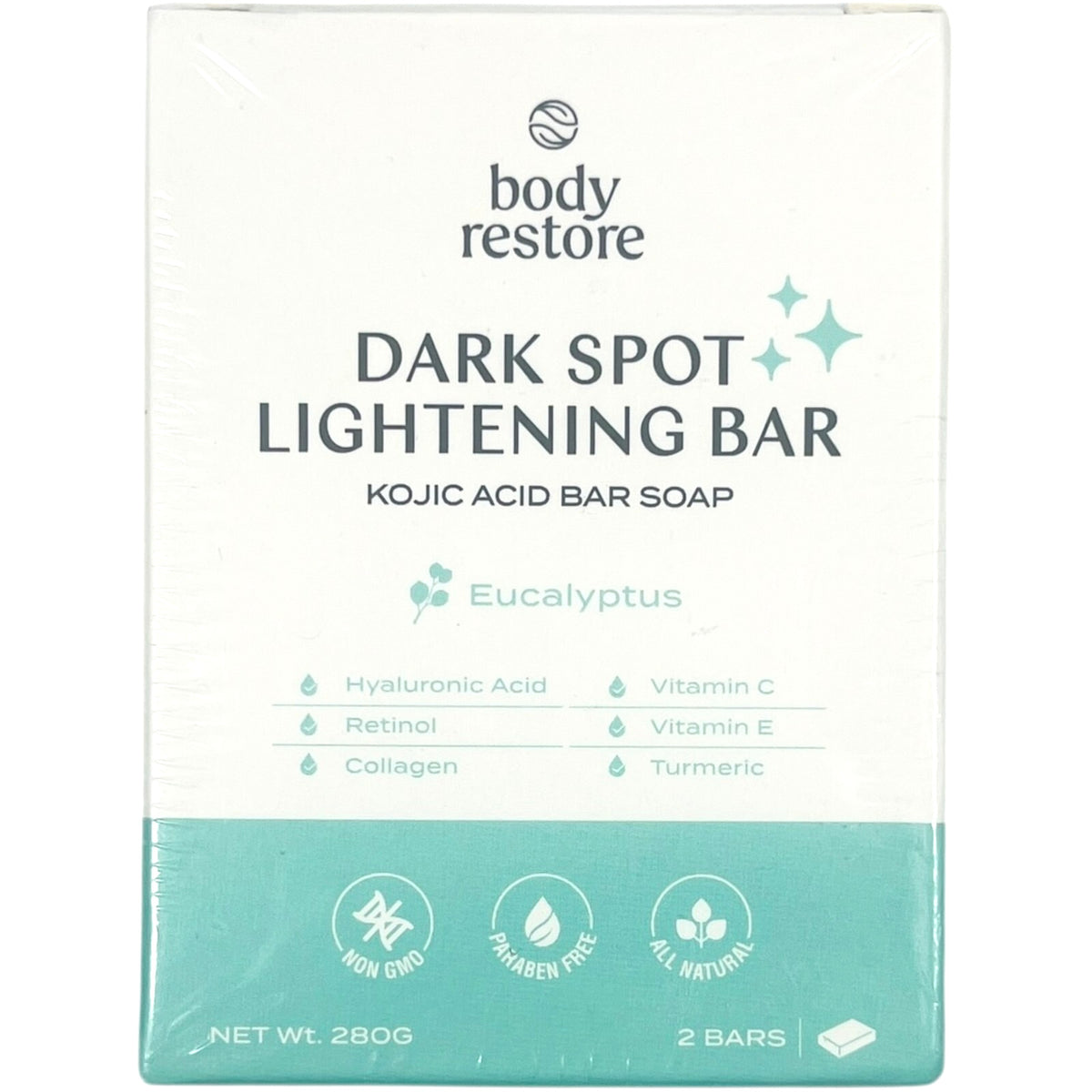 Dark Spot Lightening Bar Soap with Kojic Acid & Eucalyptus - 2 Pack