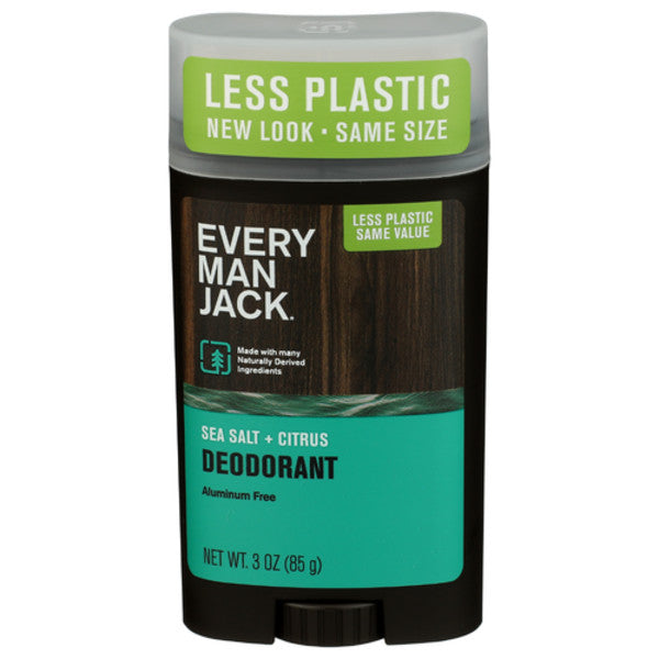 Aluminum-Free Men’s Deodorant with Sea Salt & Citrus - 3 oz