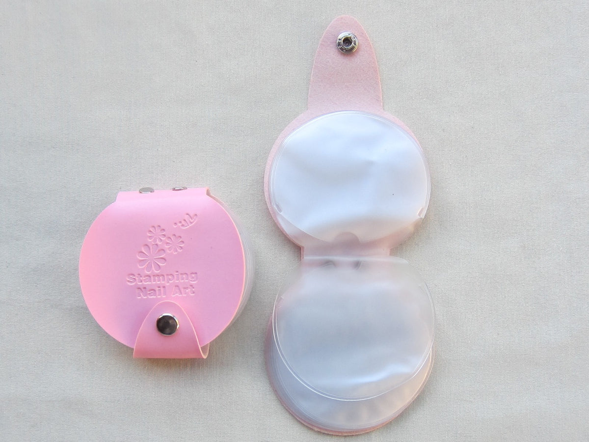 24-Slot Nail Art Stamping Plate Case Holder Storage for 5.5cm Round Plates