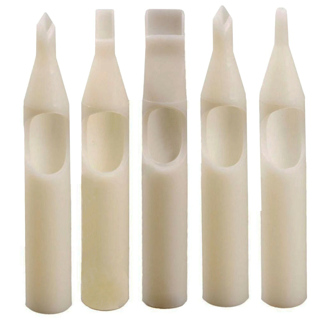 Tattoo Tip Tubes Set Round & Flat - 1RT 3RT 5RT 7RT 9RT 11RT 13RT 15RT