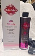 Fake Bake 60 Minutes Self Tanning Liquid 950ml with Application Glove - New