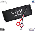 Professional Hair Cutting Scissors Barber Shears Black and Red 6 Inch