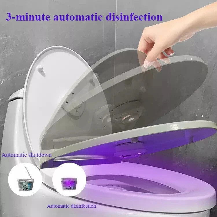 Auto UVC Toilet Sanitizer Light Waterproof Bathroom Sterilizer 3 Min