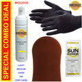 Sunless Self Tanning Foam Mousse with Mitt & Gloves - 7 oz - All Shades