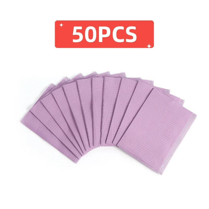 Disposable Waterproof Tattoo Table Covers – 50 Pack, Dental Bib Sheets