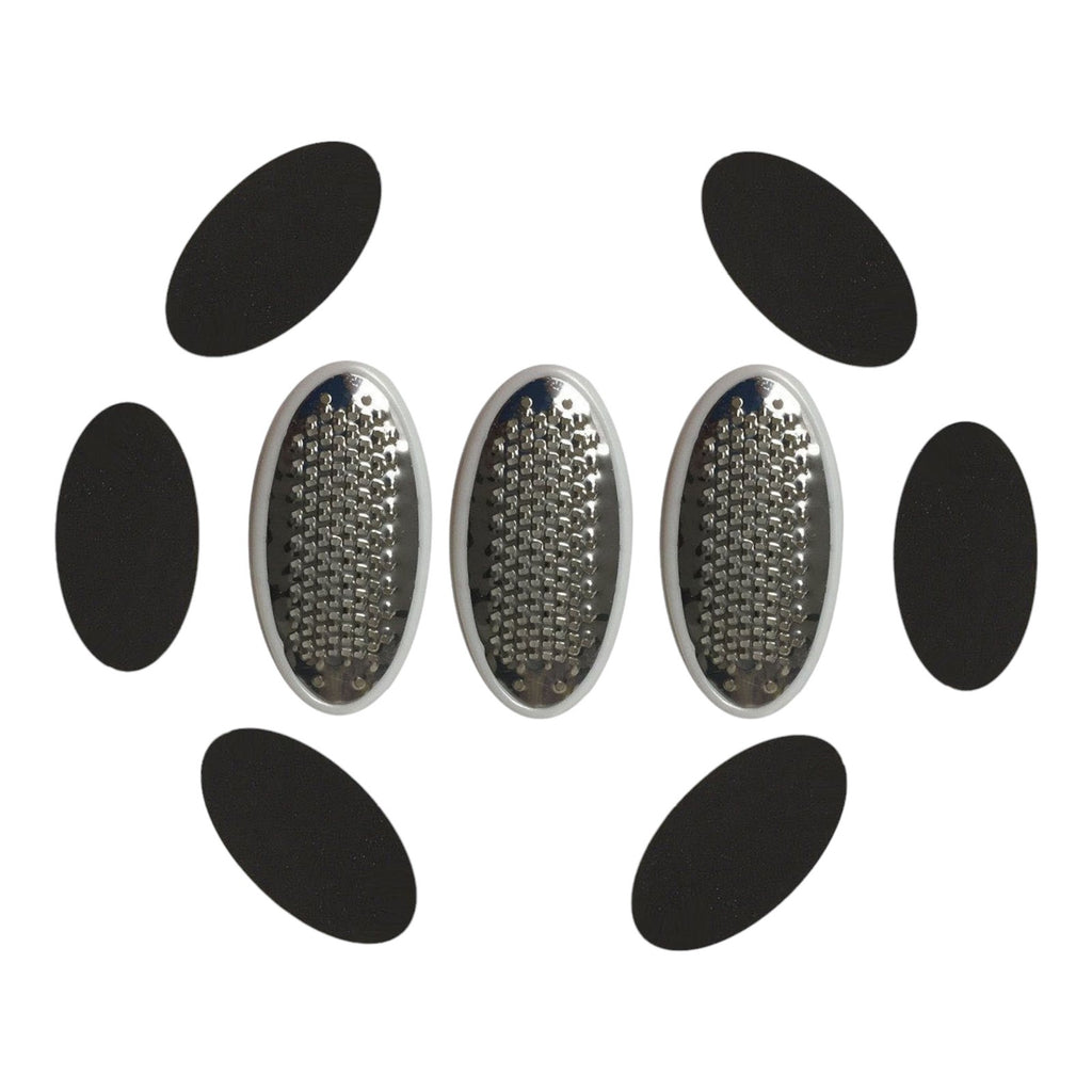 Foot File Replacement Blades & Emery Pads for Ped Egg - Fine Set