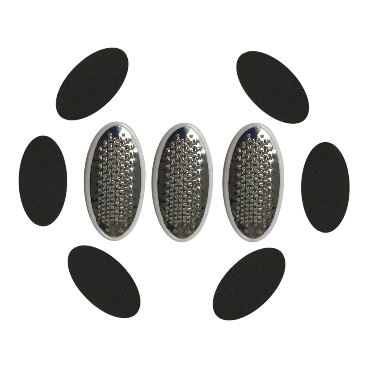 Foot File Replacement Blades & Emery Pads for Ped Egg - Fine Set