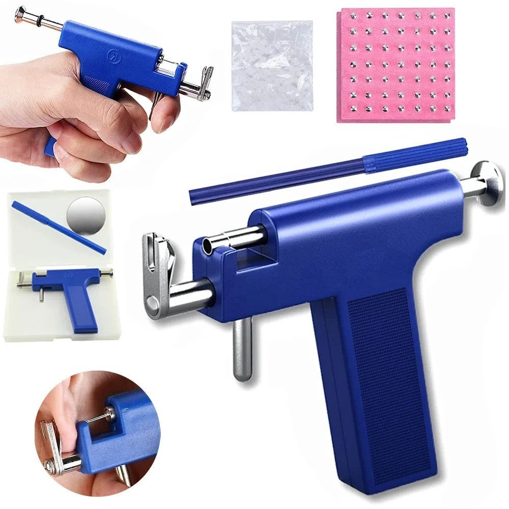 Professional Ear Piercing Gun Kit with 98 Studs – DIY Body Jewelry Tool