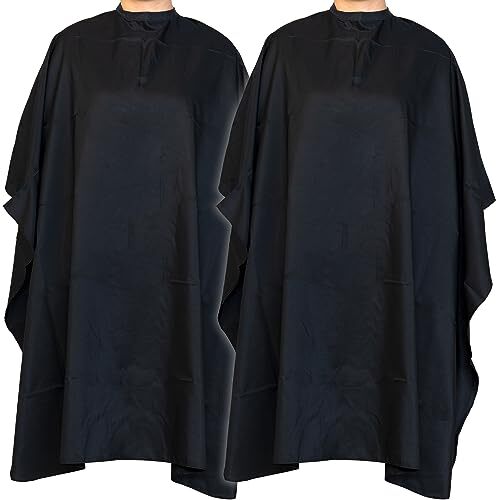 Professional Barber Capes 2-Pack Adjustable Hair Cutting Capes for Salon and Home Use