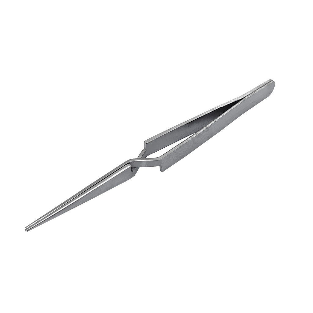 Straight Cross-Locking Jewelry Soldering Tweezers 120mm