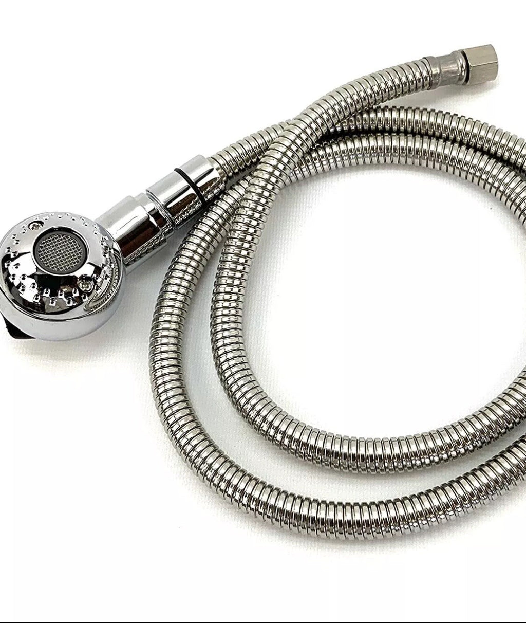 Salon Shampoo Bowl Sprayer Hose with 1/4 Inch Connector and On/Off Button