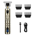 Cordless Men’s Hair Clippers & Beard Trimmer Set with Titanium Blades