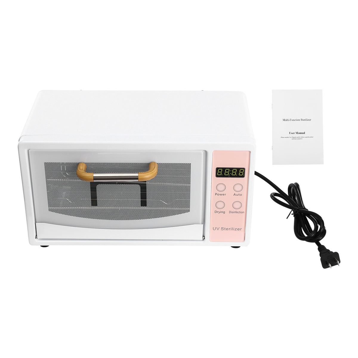 Tabletop Nail Tool Sterilizer and Dryer Box 160W for Nail Care Hygiene